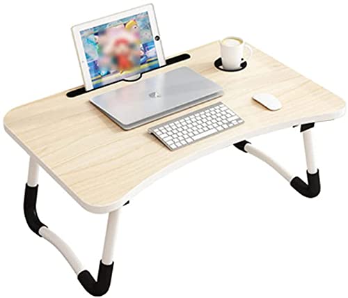 Mesa Ordenador Portátil Multifunción Mesa de Ordenador portátil para Cama y sofá Soporte para Ordenador portátil (Natural Soporte)