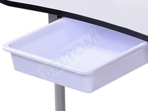 Mesa para manicura Plegable, con cajón y Bolsa de Transporte - 9,5 KG - 98 x 44 x 77 cm - Blanco