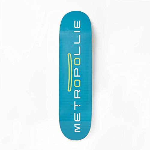 Metropollie Tabla de Skate Azul, Skate para Niños Niñas Adolescentes Adultos Principiantes, Tabla de 7 Capas 100% Madera de Arce Canadiense Hard Rock