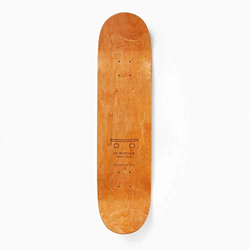 Metropollie Tabla de Skate Azul, Skate para Niños Niñas Adolescentes Adultos Principiantes, Tabla de 7 Capas 100% Madera de Arce Canadiense Hard Rock