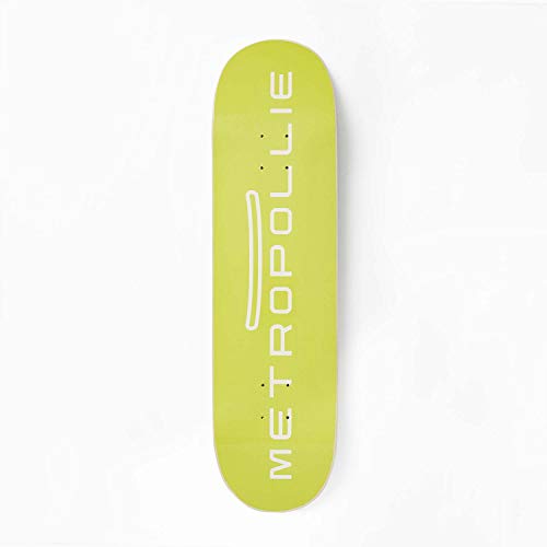 Metropollie Tabla de Skate Neón, Skate para Niños Niñas Adolescentes Adultos Principiantes, Tabla de 7 Capas 100% Madera de Arce Canadiense Hard Rock, 8.125 Pulgadas, TABLANEON8125