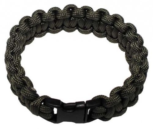 MFH Pulsera, Paracord, en el digi Clipverschluss, Ancho 1,9 cm - OLIVA, L