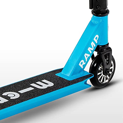 Micro® Ramp, Original Design, Scooter Freestyle, Iniciación, Ruedas 100mm, Peso 3,7kg, Carga Máx 100Kg, Altura 81,1, Manillar 51cm (Cyan)