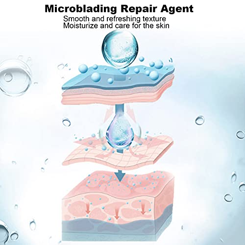 Microblading Repair Serum Refreshing Eyebrow Eyeliner Lip Tattoo Repair Agent 10ml, Fuerte penetración Hidrata la piel, Repara heridas rápidamente, Previene la formación de costras, Fijación del color