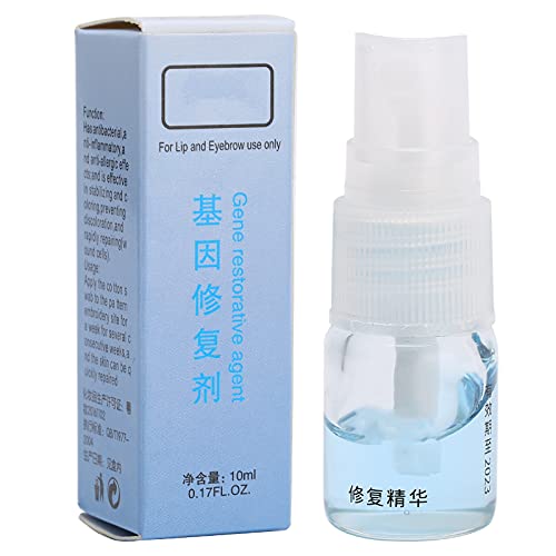 Microblading Repair Serum Refreshing Eyebrow Eyeliner Lip Tattoo Repair Agent 10ml, Fuerte penetración Hidrata la piel, Repara heridas rápidamente, Previene la formación de costras, Fijación del color