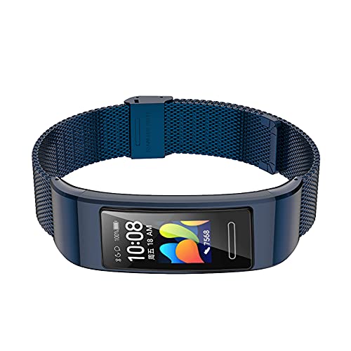 MIJOBS Correa para Band 4 Pro / 3 Pro Correas de Metal de Acero Inoxidable Pulsera de Repuesto con Herramienta de Extracción de Eslabones Reemplazo Compatible con Huawei Band 4 Pro / 3 Pro