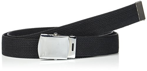 Mil-Tec 4046872167898 - Cinturón de cierre metálico para hombre, 120 cm, color negro