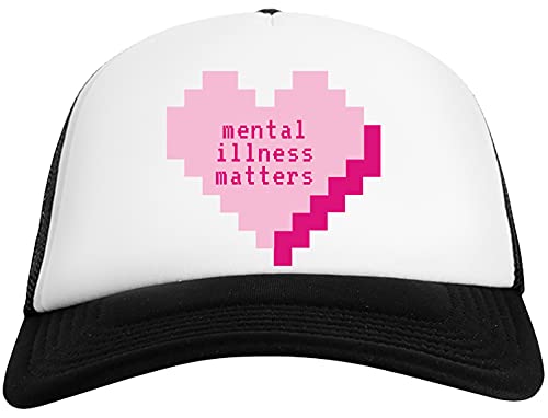 MiM - Mental Illness Matters Gorra De Béisbol para Hombre y Mujer con Malla Trasera Mens Womens Baseball Cap Mesh Back
