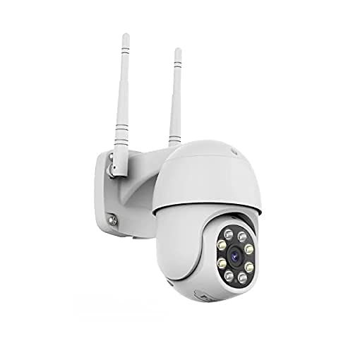 Mini Cámara motorizada de Exterior 1080p con iluminación LED - conexión WiFi Compatible con Smart Life y Tuya Smart