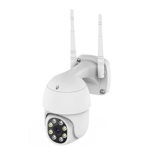 Mini Cámara motorizada de Exterior 1080p con iluminación LED - conexión WiFi Compatible con Smart Life y Tuya Smart