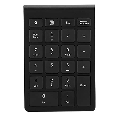 Mini Teclado numérico 22 Teclas 2.4G Mini Teclado numérico Teclado numérico inalámbrico para computadora portátil/portátil/computadora de Escritorio/PC Teclado pequeño 10m inalámbrico