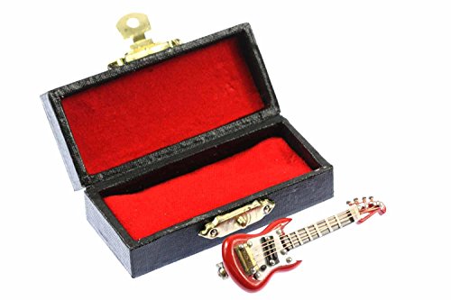 Miniblings Guitarra electrica Guitarra electrica Broche de Guitarra Guitarrista Cinta + Red Box - Joyas Hechas a Mano Moda Boton i Pin prendedores