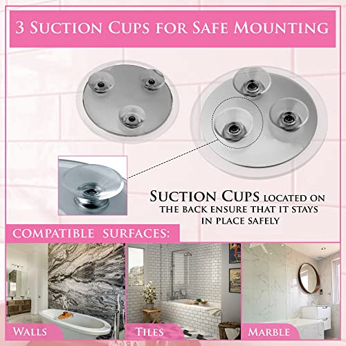 Mirrorvana Espejo Aumento 15X y 20X con Ventosa (x15 & x20 Magnification Spot Suction Mirrors)