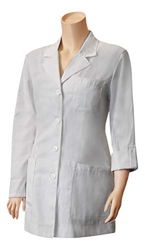 MISEMIYA - Casaca Cuello Solapa Mangas LARGAS Uniforme Laboral CLINICA Hospital Limpieza Veterinaria SANIDAD HOSTERERÍA Ref-Q8105 - XXL, Blanco