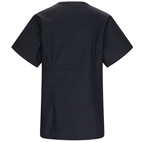 MISEMIYA - Casaca Sanitarios Mujer Uniforme Laboral CLINICA Hospital Limpieza Veterinaria SANIDAD HOSTELERÍA Ref.Q8119 - M, Negro