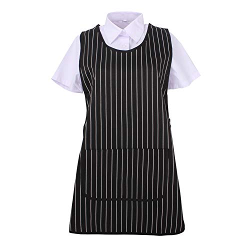 MISEMIYA - Delantal Impermeable Uniforme ESTÉTICA Laboral Limpieza CLINICA Hospital Veterinaria SANIDAD Médico Enfermera - Ref.868 - M, Delantal Limpieza 868-26 Rayas