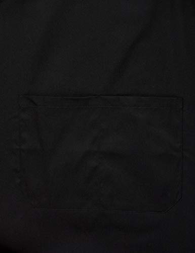 MISEMIYA - Delantal Limpieza con Bolsillo 85mm*70mm Uniforme Laboral CLINICA Hospital Limpieza Veterinaria SANIDAD HOSTELERÍA- Ref.8601 - Negro