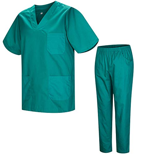MISEMIYA - Uniforme Sanitario Unisex Uniformes Sanitarios MÉDICOS Conjuntos Sanitarios - XS, Verd