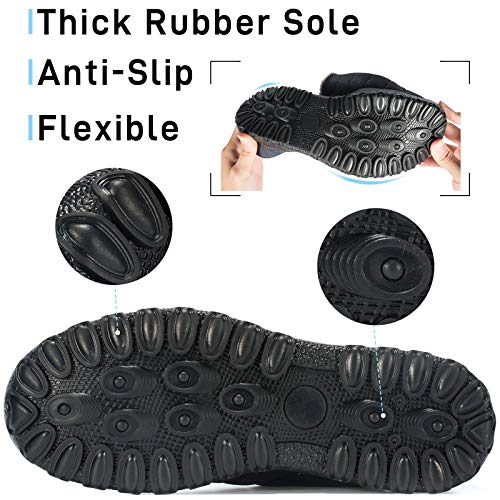 Mishansha Zapatillas de Exterior Hombre Confortable Pantufla Mujer Cálido y Confortable Slippers Impermeable Zapatos de Invierno Azul Gr.42