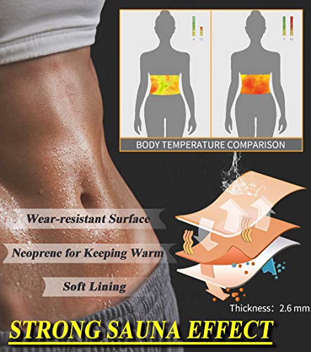 MISS MOLY Faja Reductora Adelgazante Neopreno Cintura Entrenador Deporte Hombre y Mujer, Cinturón de Sudoración para Reducir Abdomen, Efecto Sauna, Ajustable Waist Trimmer Belt - Fitness