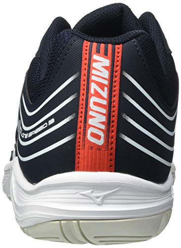 Mizuno Cyclone Speed 3, Zapatillas Hombre, Health Bio Blue Fiery Red, 44.5 EU