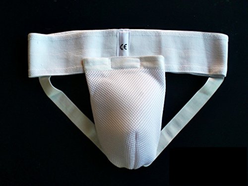 mmasport Suspensorio para hombre de algodón con concha Cáscara para genitales extraíble Certificado CE (Small)