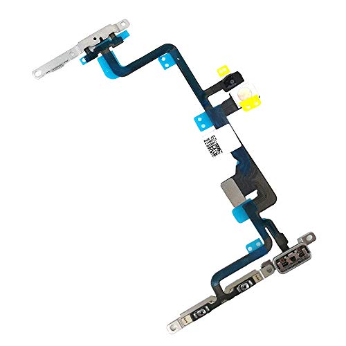 MMOBIEL Botón de Encendido/Control de Volumen Compatible con iPhone 7 Plus 2016 - Power On Off Button Cable Flex - Incl. Mute Switch, Micrófono, Flash y Destornilladores