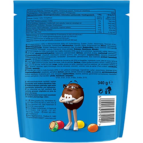 M&M's CRISPY - Billes au riz soufflé enrobé de chocolat au lait - Pochon de 340g