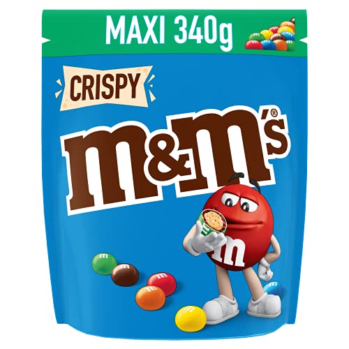 M&M's CRISPY - Billes au riz soufflé enrobé de chocolat au lait - Pochon de 340g