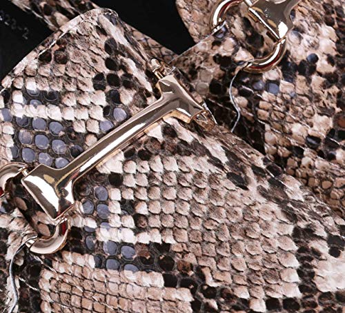 Mocasines de Piel de Serpiente, Hebilla Dorada, imitación Cuero Vices 38 EU