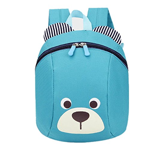 Mochila de bebé 3D Bear con arnés de seguridad para niños, mochila antipérdida, bolsa de hombro con correa extraíble, mochila para guardería, escuela primaria, unisex de 1 a 3 años