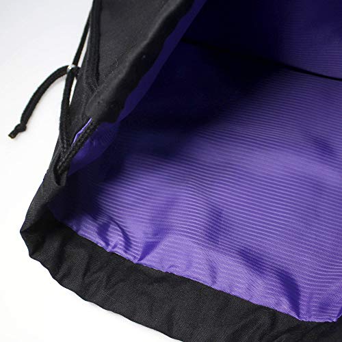 Mochila de loneta negra con bolsillo de manto peruano