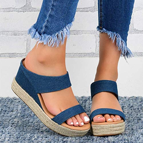 Moda Para Mujer Sandalias De Tacón De Cuña Confort Ortopédicas Sandalias De Cuero Con Punta Abierta Sandalias De Verano Para Caminar Para Deportes Al Aire Libre, Playa Al Aire Libre Chanclas Para Via