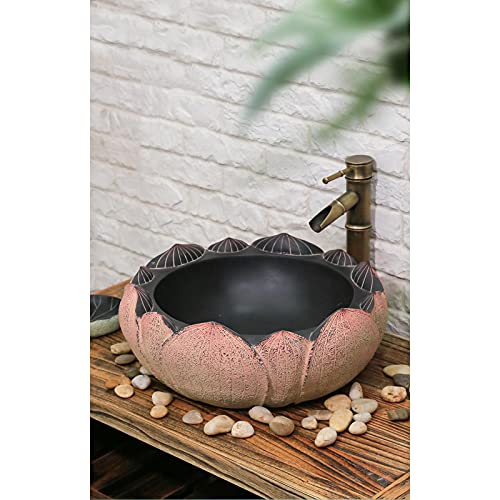 Moderno Lavabo CREATIVIDAD DE ESTILO CHINO CABATORIO DE CABATORIO SOBRE EL CABATORIO DE CABATORIO BAJO DE BAJO DE BAJILLO DE BAJILLO DE LOS BAJOS DE LOBIDO DE LOBROS DE LOTURO RETRO LOTUS LOUSL Fregad