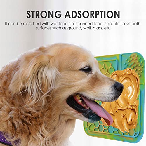 Molare Almohadilla para para Perros - Alfombrilla de Mantequilla de maní para Perros con ventosas Fuertes para un fácil Aseo y alimentación Lenta - Alfombrilla de Silicona de Grado alimenticio