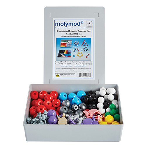 Molymod MMS-004 Modelo Molecular de Química Inorgánica/Orgánica (108 partes de átomos)