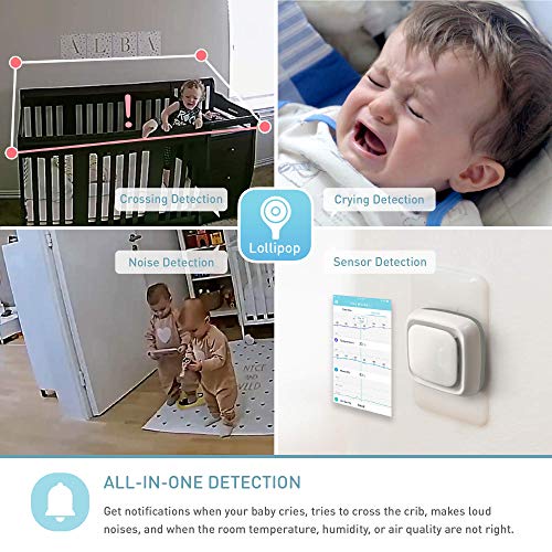 Monitor para bebés Lollipop con detección de llanto Real (Turquesa)