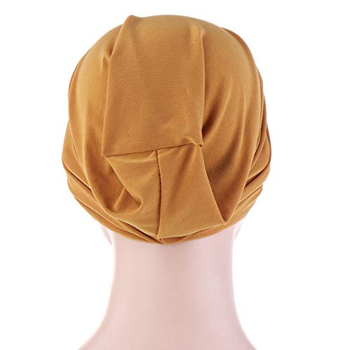 MoreChioce Sombrero de Quimioterapia de Verano,Mujer Sombrero de Noche,Turbante Arabe para la Cabeza,Sombrero Hijab para Cáncer Quimioterapia Chemo Oncológico,Pérdida de Cabello,Rosa claro