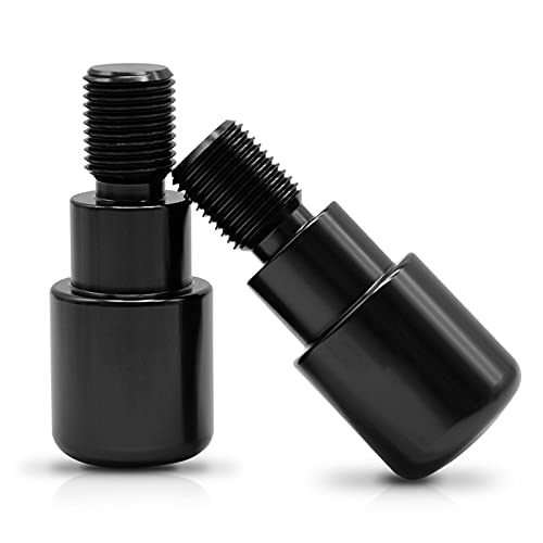Motocicleta Extremos del Manillar Manillar De La Motocicleta Grips Extremos del Mango Mano Acoples Tapas De La Baranda para Yamaha MT07 MT07 MT 07 FZ-07 XJ6 MT-10 FZ (Color : Negro)