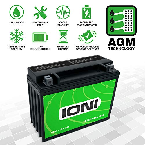 Motorrad Batterie 12V 20Ah AGM IONI ION (TYP - N50-18L / Y50-N18L-A)