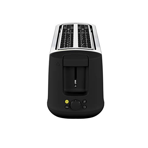 Moulinex Subito Select LS342D Tostadora, dos ranuras largas, 7 niveles de tostado, descongela y recalienta, función ECO, exterior acero inoxidable, bandeja recogemigas extraíble, palanca elevadora