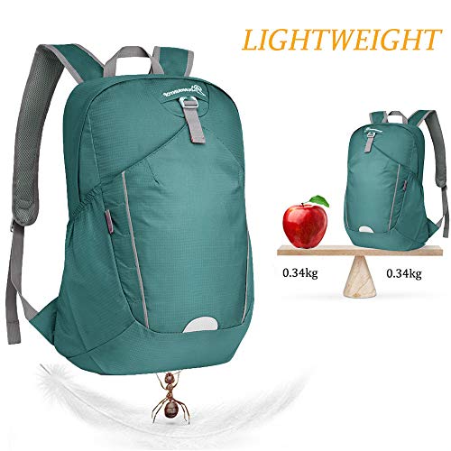 MOUNTAINTOP Mochila Plegable Unisex 28L Mochila Ligera Impermeable Mochila de Senderismo Ultraligera Mochila de Marcha Plegable Mochila para Deportes al Aire Libre Senderismo Bici Viajes Acampada