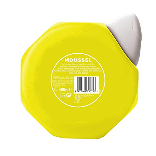 Moussel Gel de Ducha Revitalizante con Lima y Menta 600ml - Pack de 4