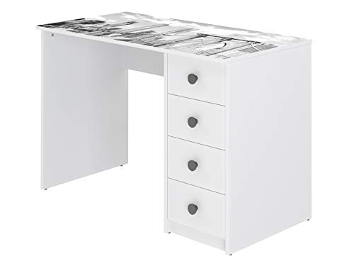 Movian Constance Modern - Escritorio con 4 cajones, 56 x 110 x 73,5 cm (Impresión)