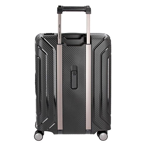 Movom Newport Maleta de cabina Negro 40x55x20 cms Rígida Polipropileno Cierre TSA 36L 3Kgs 4 Ruedas Dobles Equipaje de Mano