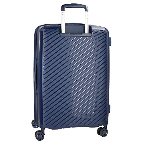 Movom Tokyo Maleta grande Azul 52x78x31 cms Rígida Polipropileno Cierre TSA 109L 4,8Kgs 4 Ruedas dobles Extensible