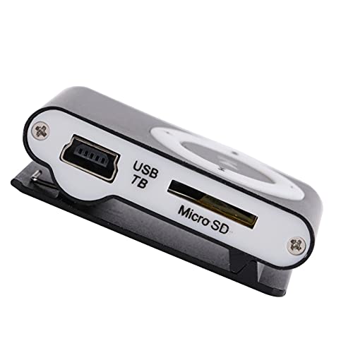 MP3, Ranura de Expansión para Tarjeta de Memoria Incorporada Ligero, Fácil de Transportar, MP3 con Clip para Actividades Al Aire Libre(Negro)