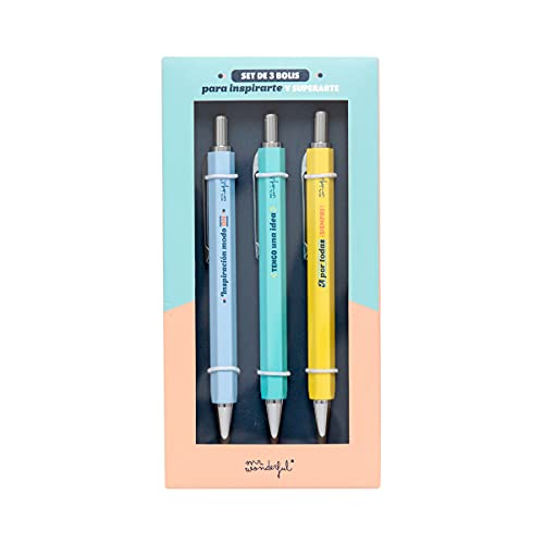 Mr. Wonderful Set de 3 bolis para inspirarte y superarte, WOA11082ES