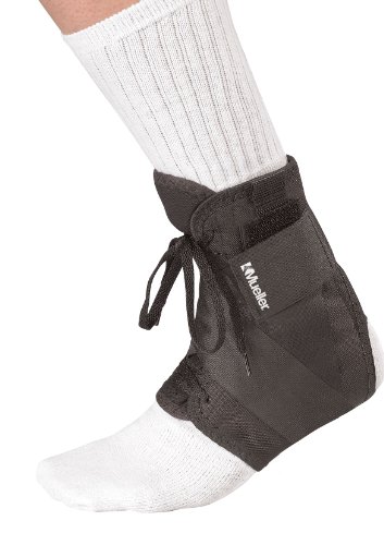 Mueller 4177-1 Tape Style - Tobillera de cordones para salto (talla S), color negro