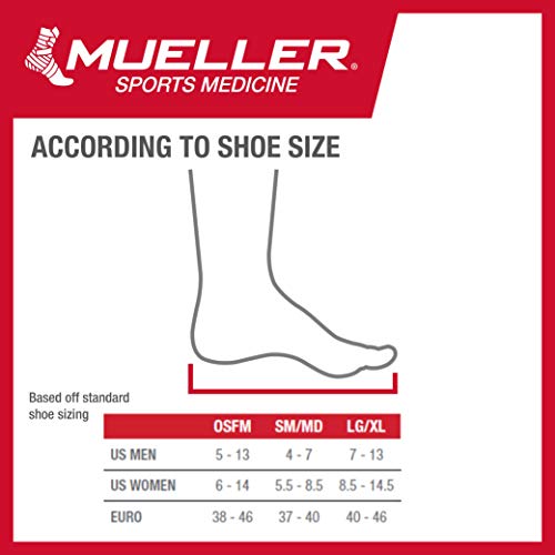 Mueller Tobillera ajustable para adultos, color negro, universal
